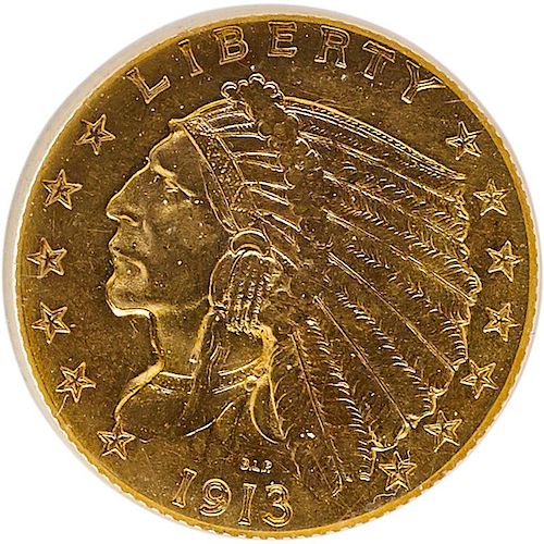 U.S. 1913 $2.5 GOLD COIN