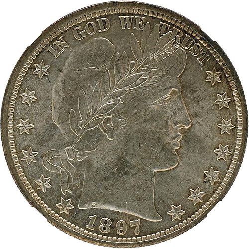 U.S. 1897 BARBER 50C COIN