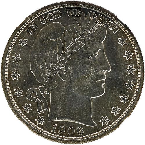 U.S. 1906-D BARBER 50C COIN