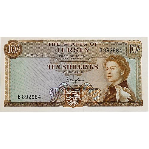 1963 STATES OF JERSEY 10 SHILLINGS NOTE