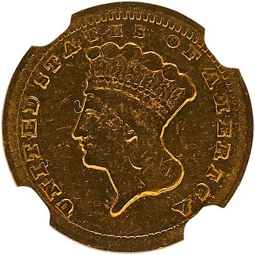 U.S. 1859-C TYPE 3 $1 GOLD COIN