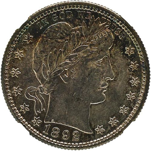 U.S. 1892-S BARBER 25C COIN