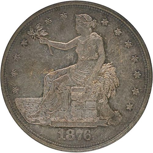 U.S. 1876-CC TRADE $1 COIN