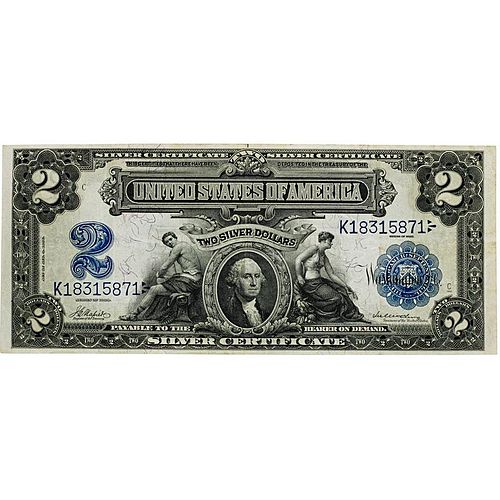 U.S. 1899 $2 SILVER CERTIFICATE NOTE