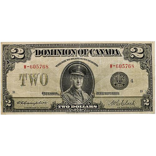 1923 DOMINION OF CANADA $2 NOTE