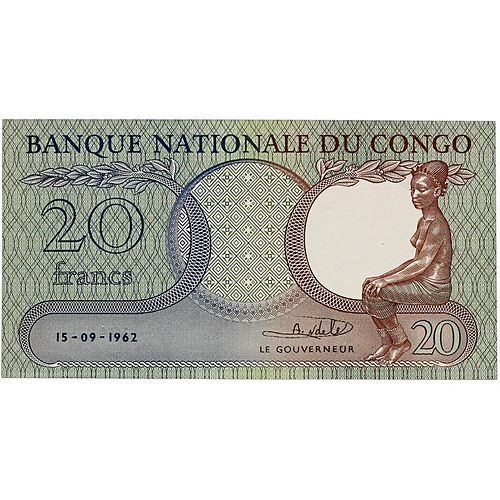 1962 CONGO 20 FRANCS