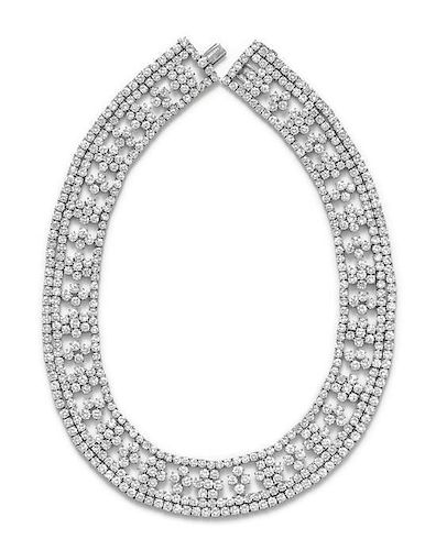 An 18 Karat White Gold and Diamond Collar Necklace, Marcus & Co., 88.20 dwts.