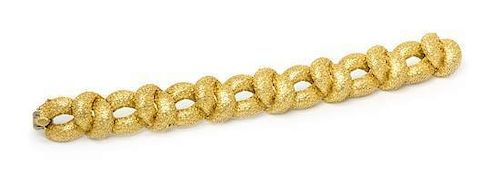 An 18 Karat Yellow Gold Bracelet, 71.00 dwts