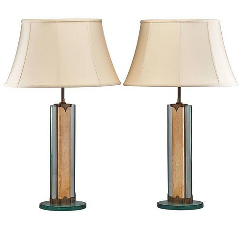 FONTANA ARTE Pair of table lamps