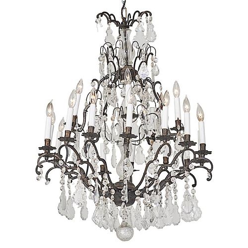 FRENCH CRYSTAL CHANDELIER