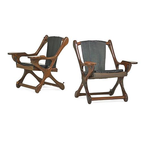 DON SHOEMAKER; SENAL Pair of lounge chairs
