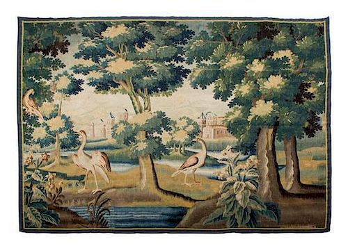 An Aubusson Tapestry 80 x 103 inches.