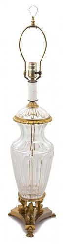 A Baccarat Glass Table Lamp