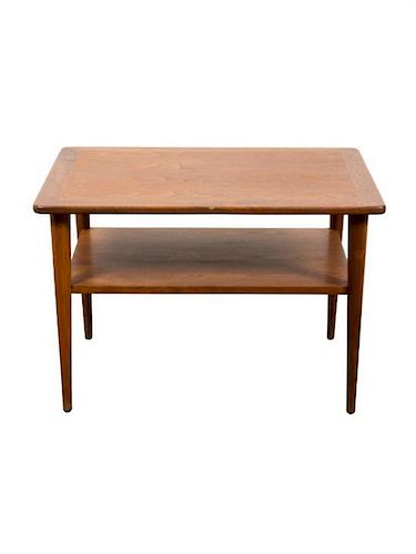 A Danish Teak Side Table Height 20 x width 30 x depth 19 inches.