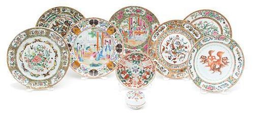 Seven Chinese Export Porcelain Plates
