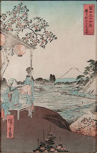 Hiroshige II Utagawa (Japanese, 1826-1869) Woodblock Prints