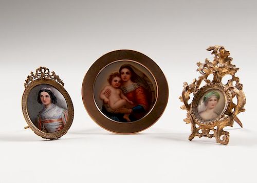 Miniature Portraits on Porcelain