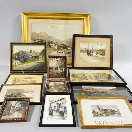 Group of Framed Prints and Engravings.