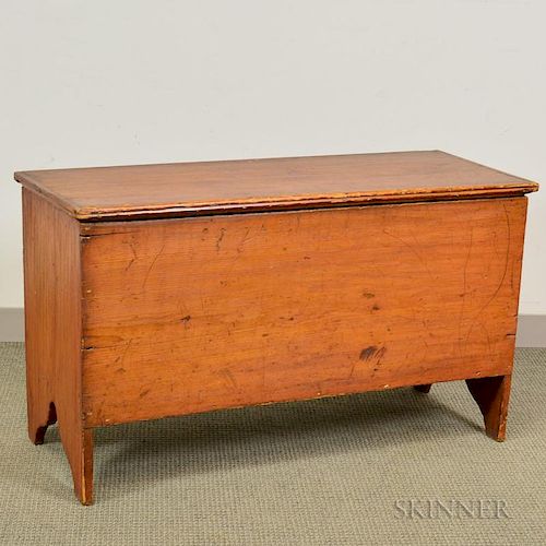 Pine Six-board Chest, ht. 25 1/4, wd. 43 1/4, dp. 18 in.