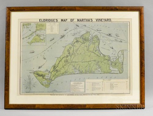 Eldridge's Map of Martha's Vineyard, 1992 reprint of the 1913 original.