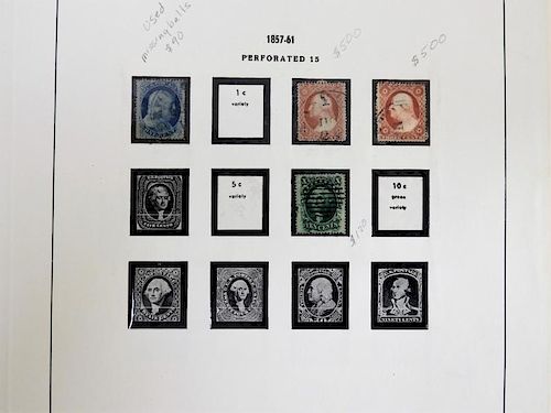 1847-1966 United States Stamp Collection Binder