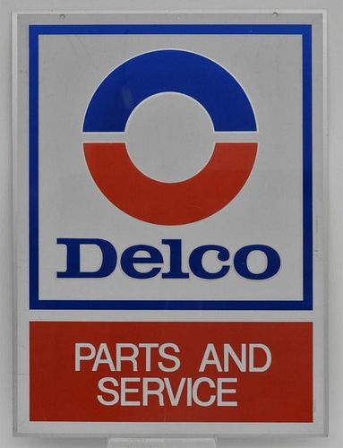 GM AC Delco Double Sided Dealership Service Sign