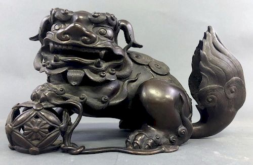 Japanese Bronze Foo Dog