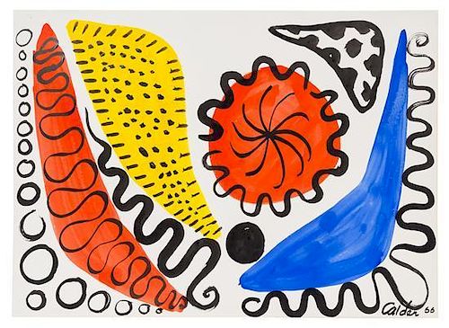 * Alexander Calder, (American, 1898-1979), Boomerangs and Calderunes, 1966