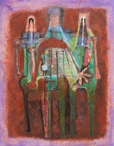 * Rufino Tamayo, (Mexican, 1899-1991), Tres Figuras, 1969