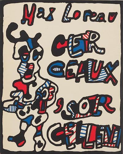 DUBUFFET, Jean (1901-1985) -- Max LOREAU. Cercaux 'sorcellent. [Paris: Éditions Beyeler à Bale, 1967]. LIMITED EDIT