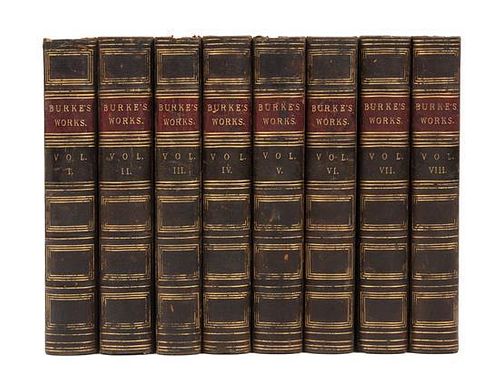 * BURKE, Edmund (1729-1797). Works. London: Francis & John Rivington, 1852.  8 volumes.