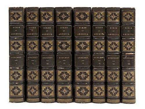 AUDUBON, John James. The Birds of America. New York: John Lockwood, [ca 1870-1871]. 8 volumes, royal 8vo.