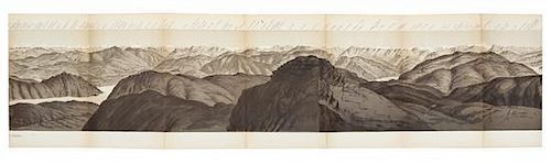 BOSSOLI, E.F. Panorama du Monte Generoso. N.p.: Bollettino delo club Alpino Italiano, n.d. [ca.1870].