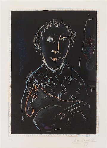 Marc Chagall, (French/Russian, 1887-1985), Autportrait, 1973