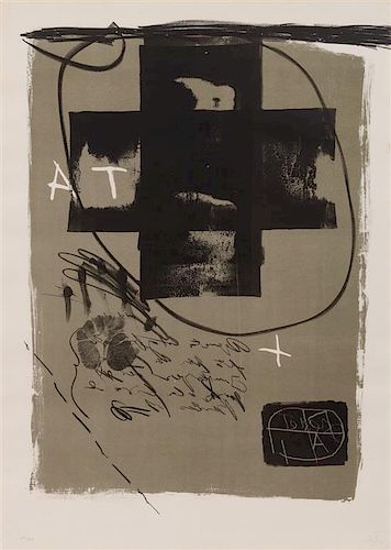 Antoni Tapies, (Spanish, 1923-2012), Art 6 '75, 1975