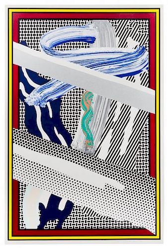 * Roy Lichtenstein, (American, 1923-1997), Reflections on Expressionist Painting, 1990 (from The Carnegie Hall 100th Annivers