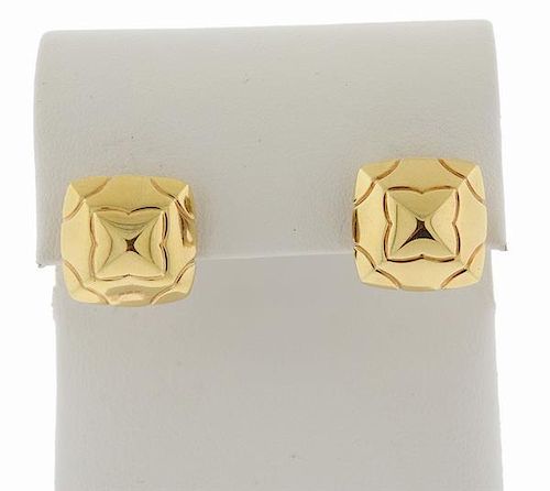 Bvlgari Pyramid 18k Gold Earrings