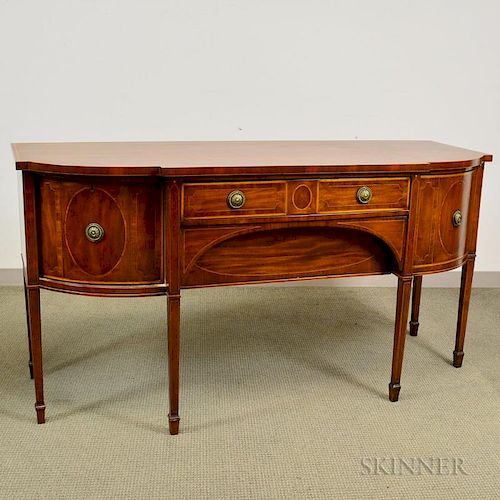Federal-style Inlaid Mahogany Sideboard, ht. 37 1/2, wd. 72, dp. 28 in.