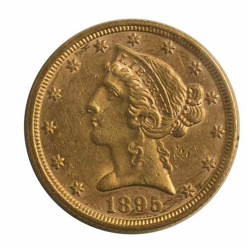 1895 U.S. $5.00 Half Eagle EF +