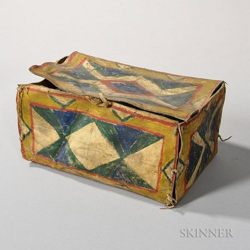 Sioux Painted Parfleche Box