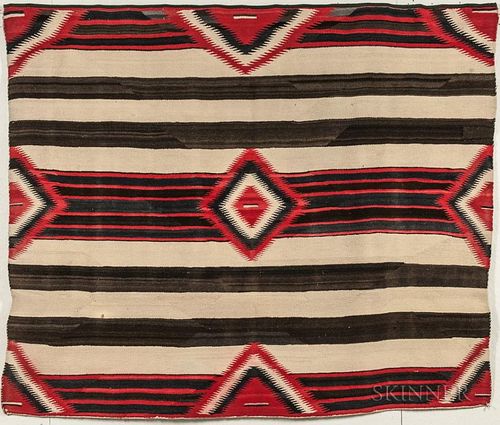 Navajo Weaving in a Third Phase Chief's Pattern