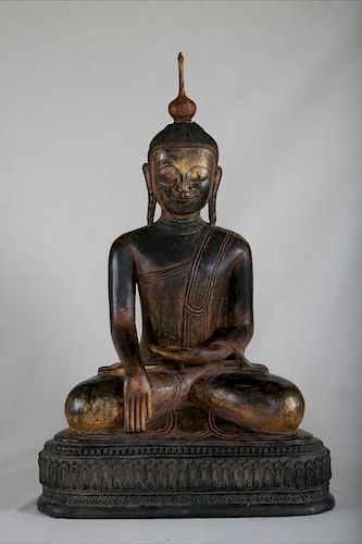 Buddha, Dry Lacquer, Burma, 18th Century