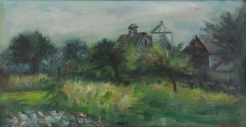 ZUCKER, Jacques. Oil on Canvas. Landscape with