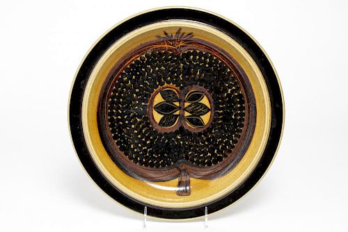 Arabia Finland Mid-Century Modern Pottery Plate