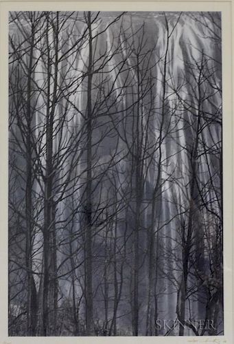 Ko Si-Chi (Taiwanese, b. 1929)      Untitled (Waterfalls and Trees)