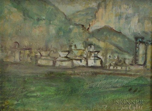 Jan Cybis (Polish, 1897-1972)      Mountain Village