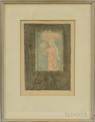 Maurice Denis (French, 1870-1943)      Lithograph Illustration from Francis Thompson, Poèmes