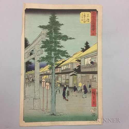 Utagawa Hiroshige (1797-1858), Mishima