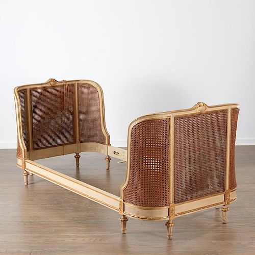 Louis XVI style caned daybed