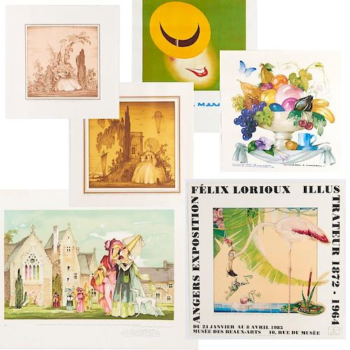 Jean Mercier, (6) lithographs and posters